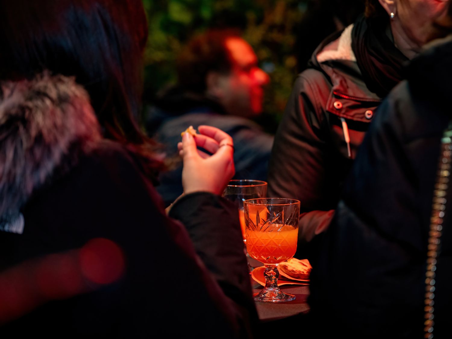 Punsch und Maroni auf der Dachterrasse
